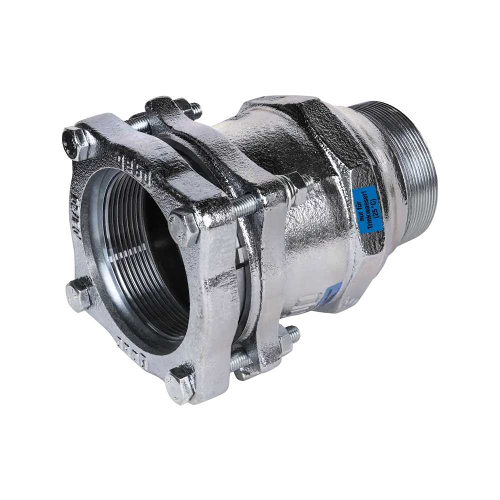 Temperguss Klemmverbinder für Stahlrohr - Typ AF - mit EPDM-Dichtung