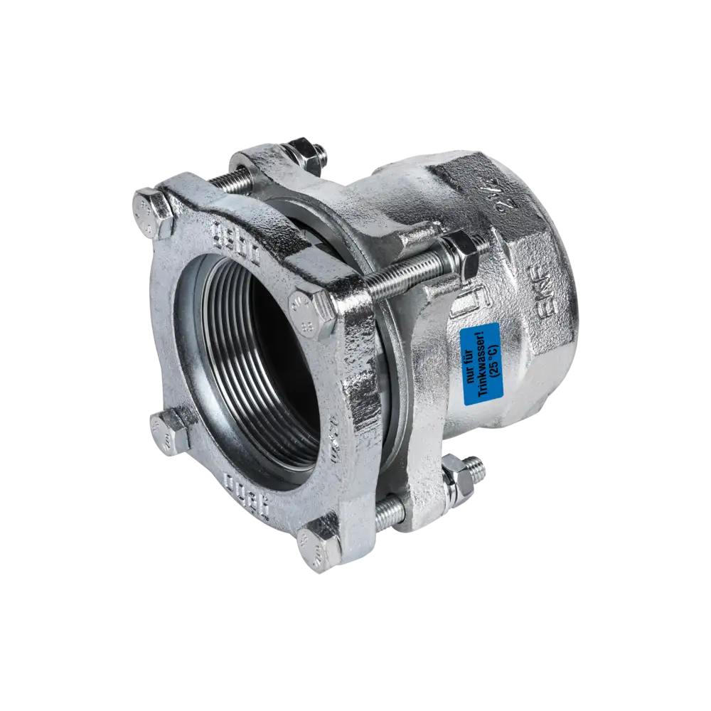 Temperguss Klemmverbinder für Stahlrohr - Typ EKF - mit EPDM-Dichtung