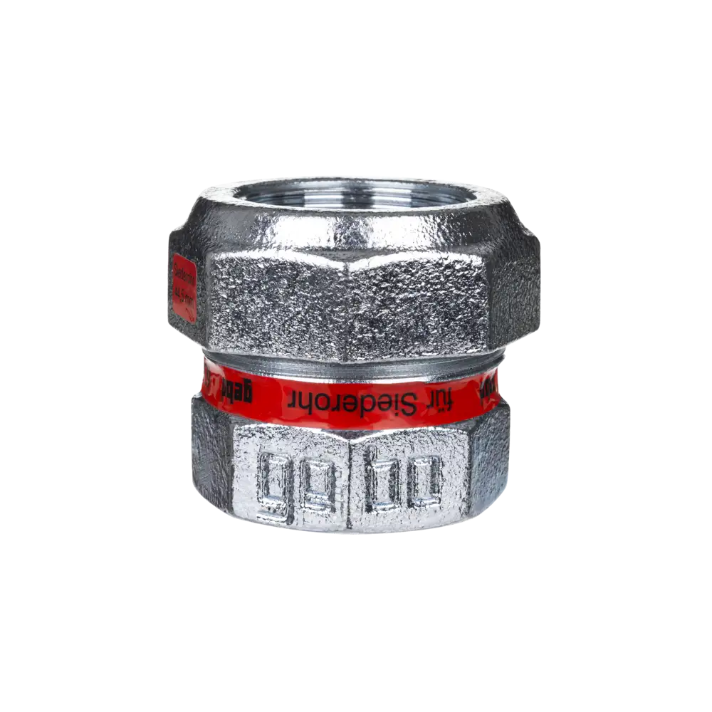 Temperguss Klemmverbinder für Siederohr - Typ EK - mit NBR-Dichtung