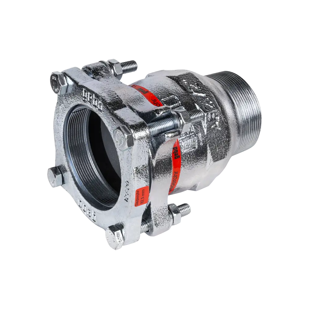 Temperguss Klemmverbinder für Siederohr - Typ AF - mit NBR-Dichtung