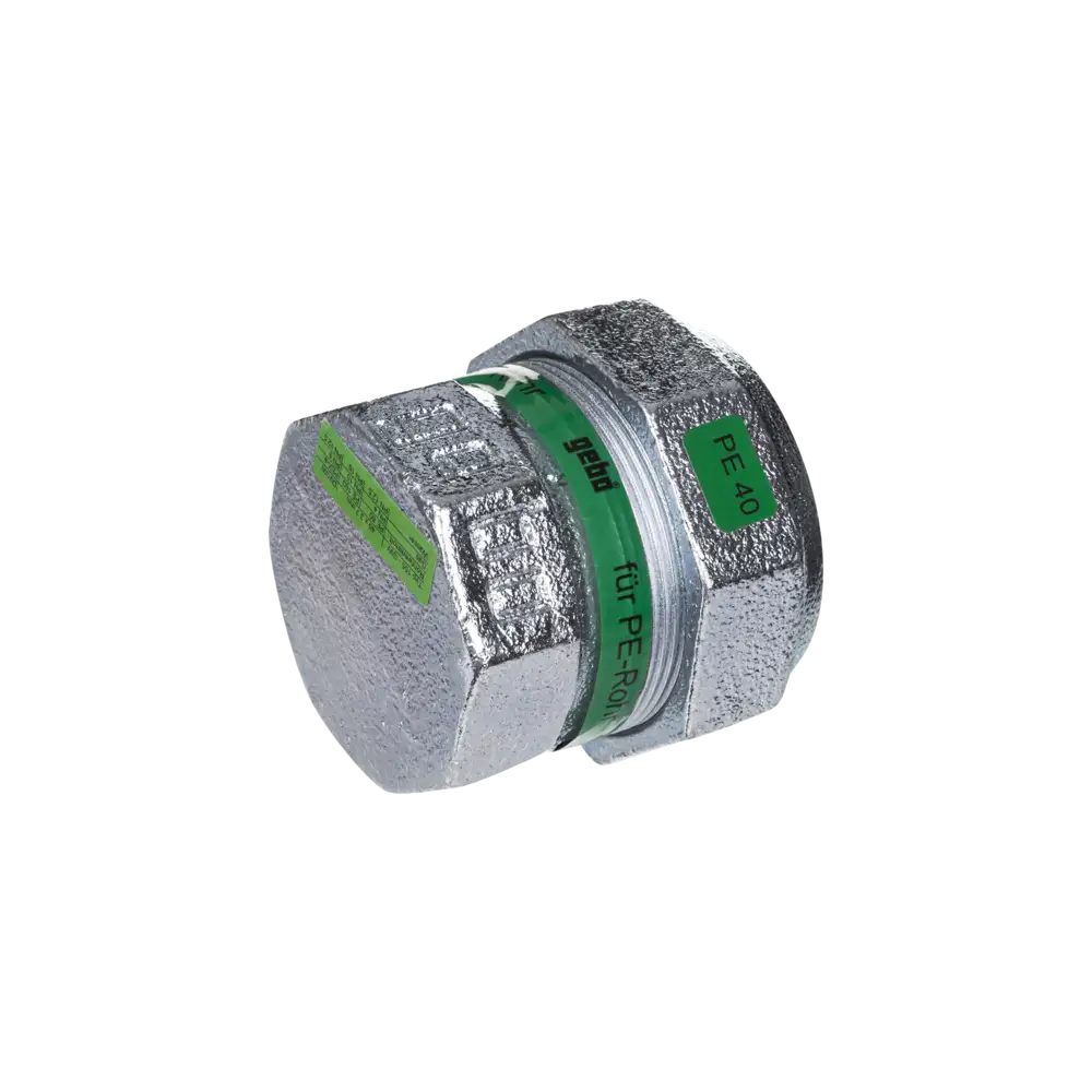 Temperguss Klemmverbinder für PE - Rohr - Typ EK - mit NBR-Dichtung