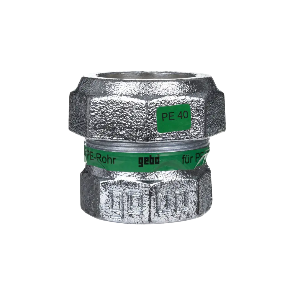 Temperguss Klemmverbinder für PE - Rohr - Typ EK - mit NBR-Dichtung