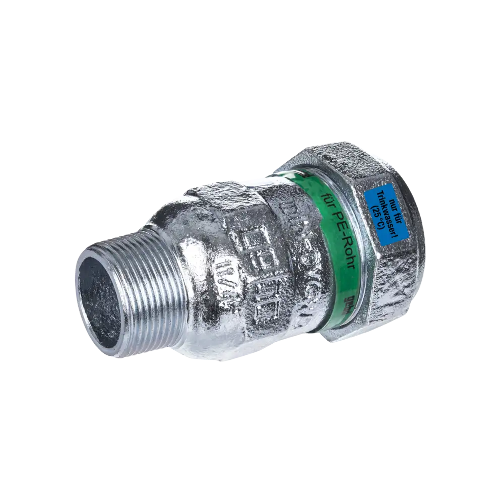 Temperguss Klemmverbinder für PE - Rohr - Typ A - mit EPDM-Dichtung