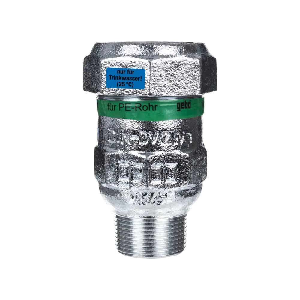 Temperguss Klemmverbinder für PE - Rohr - Typ A - mit EPDM-Dichtung