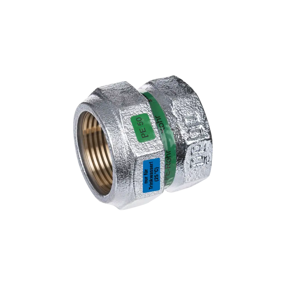 Temperguss Klemmverbinder für PE - Rohr - Typ EK - mit EPDM-Dichtung