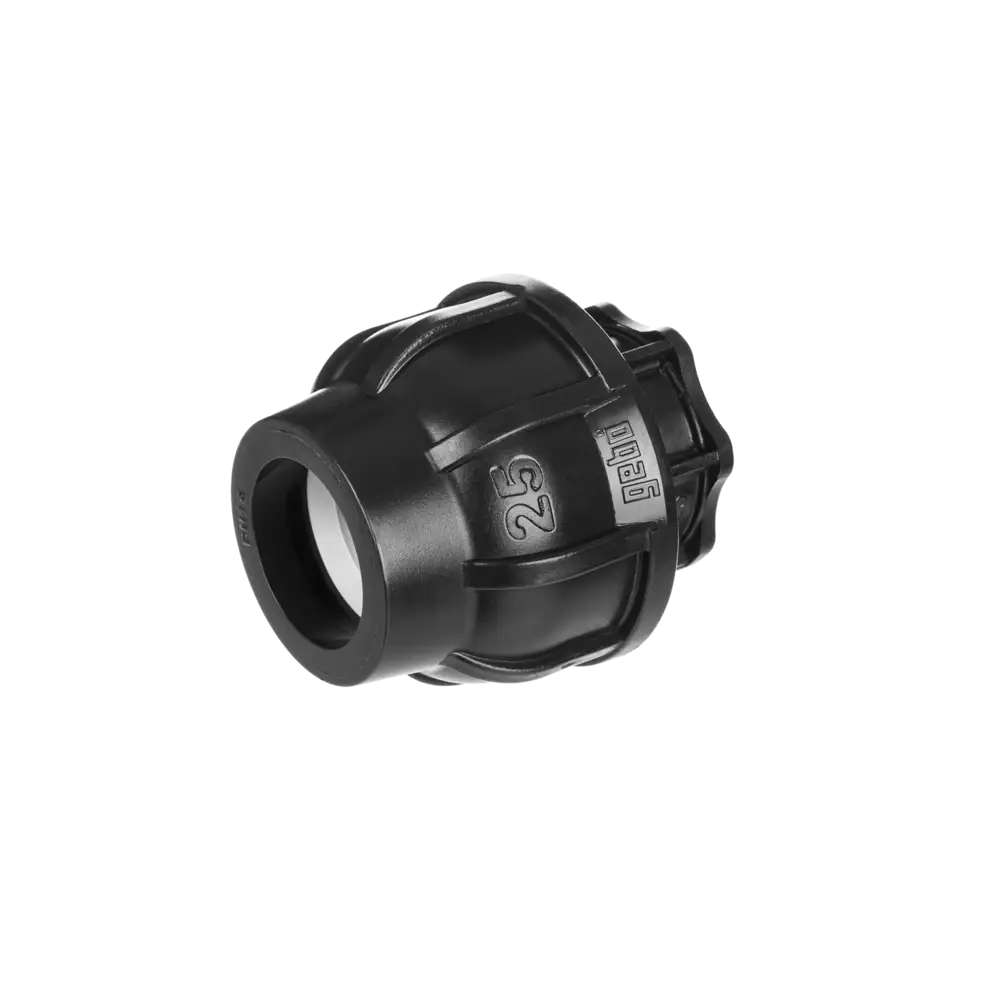 Plastic compression fittings for pipe outer diameter up to 63 mm