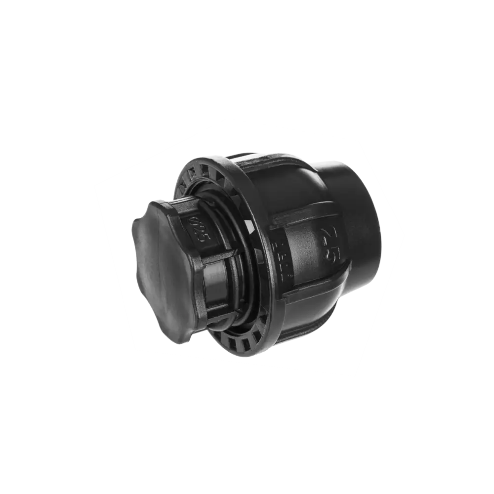 Plastic compression fittings for pipe outer diameter up to 63 mm