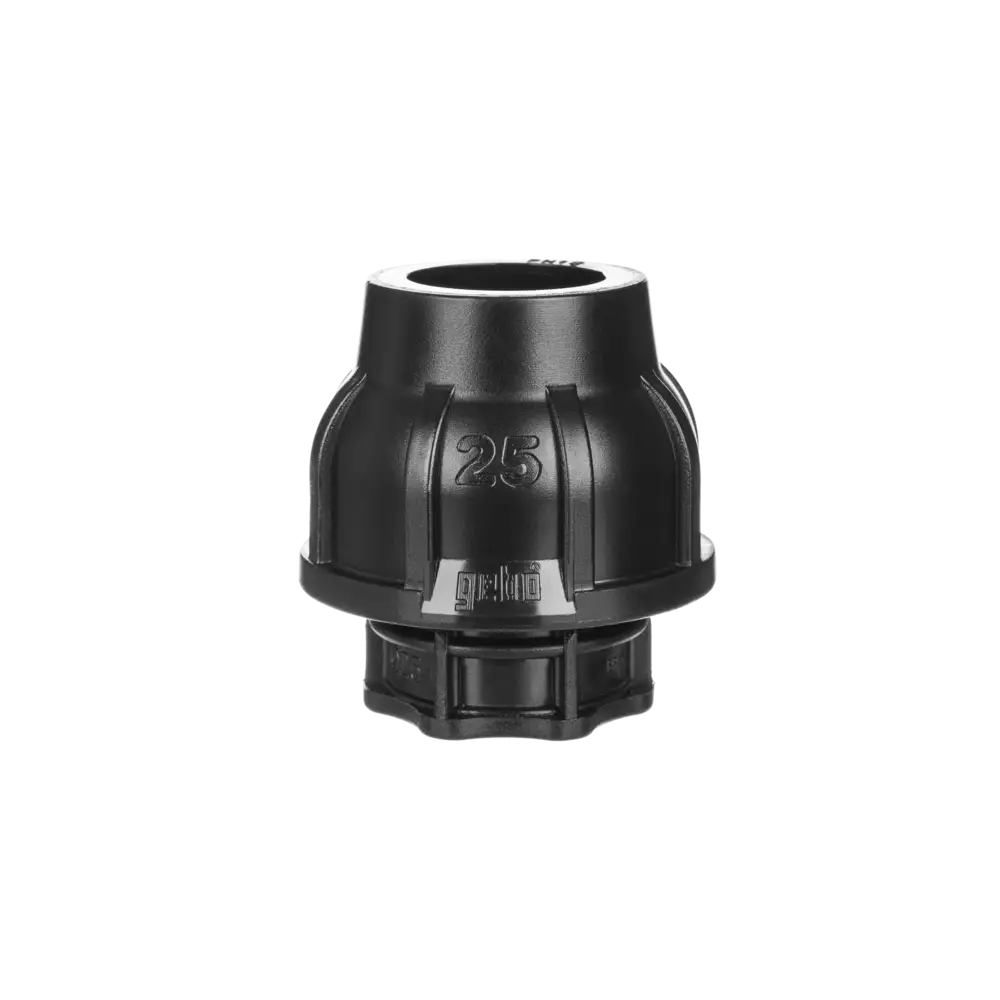 Plastic compression fittings for pipe outer diameter up to 63 mm