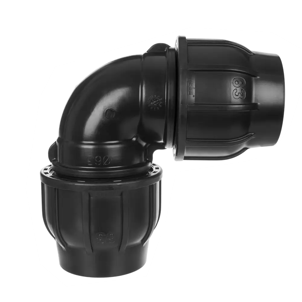 Plastic Compression Plastic compression fittings for pipe outer diameter up to 63 mm