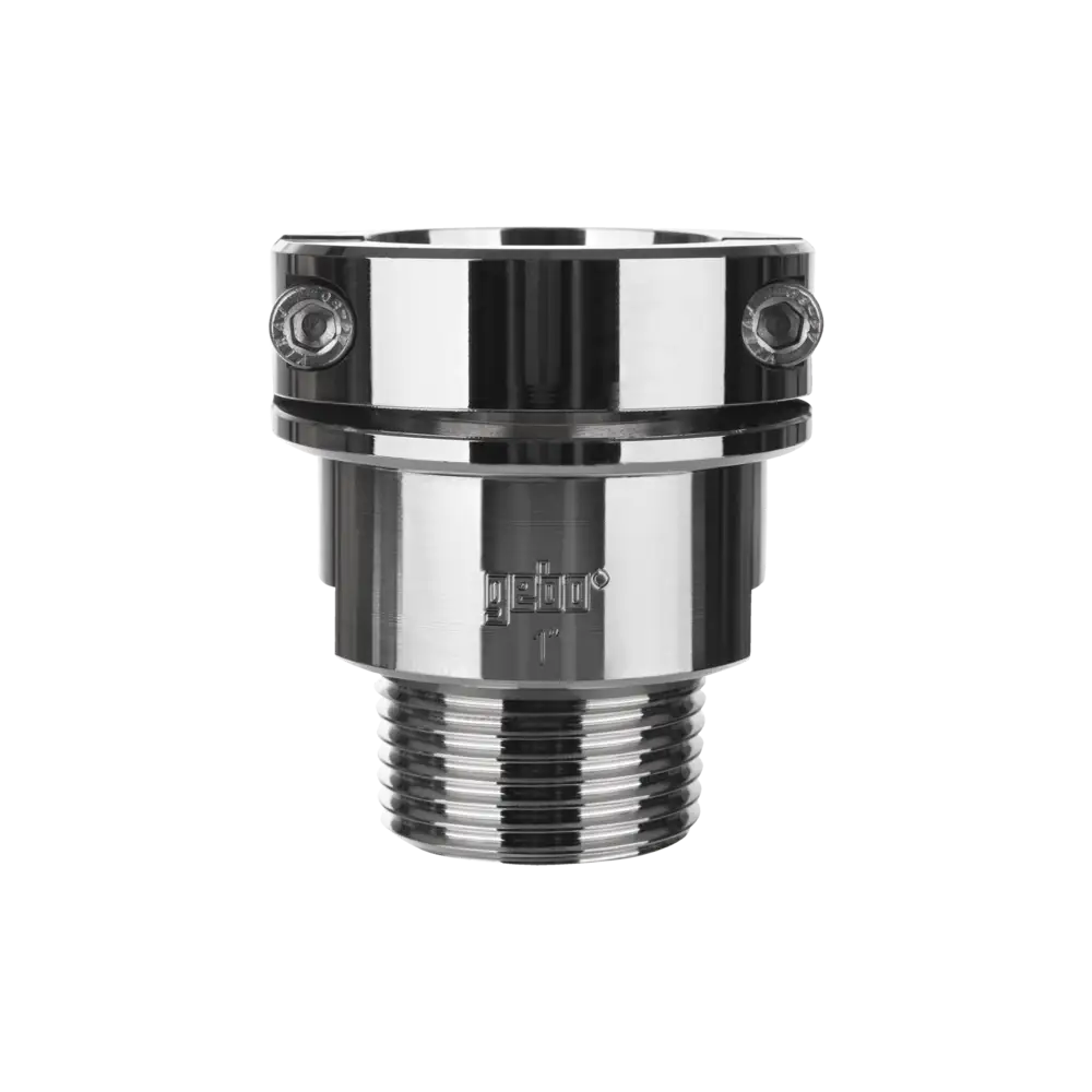 Compact adapter for steel pipe