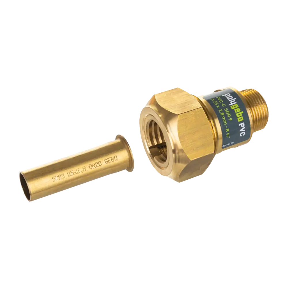 Klemmverbinder für PVC-Rohr mit Stützhülse für SDR 9