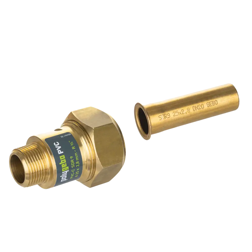 Klemmverbinder für PVC-Rohr mit Stützhülse für SDR 9