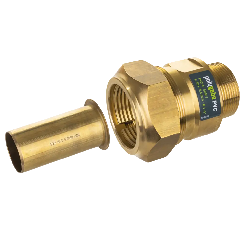 Klemmverbinder für PVC-Rohr mit Stützhülse für SDR 9