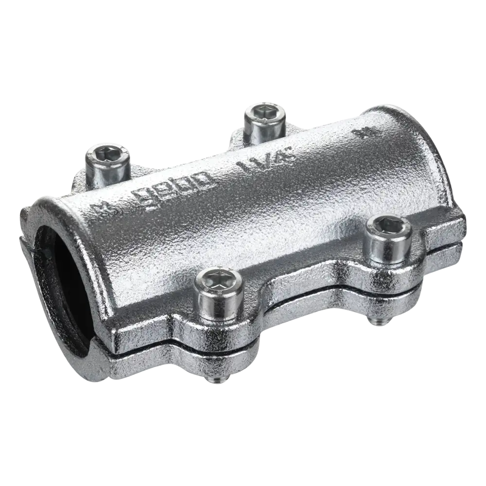 Temperguss Dichtschelle für Stahlrohr - Typ DS - mit EPDM-Dichtung