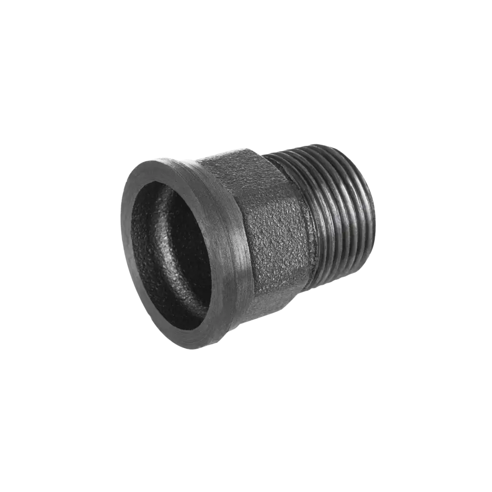 Threaded Flag Threaded Fitting black - Type 371