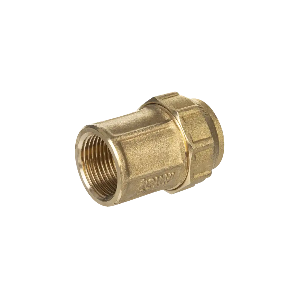 Brass coupling for PE-pipes - Type BI - with NBR-sealing