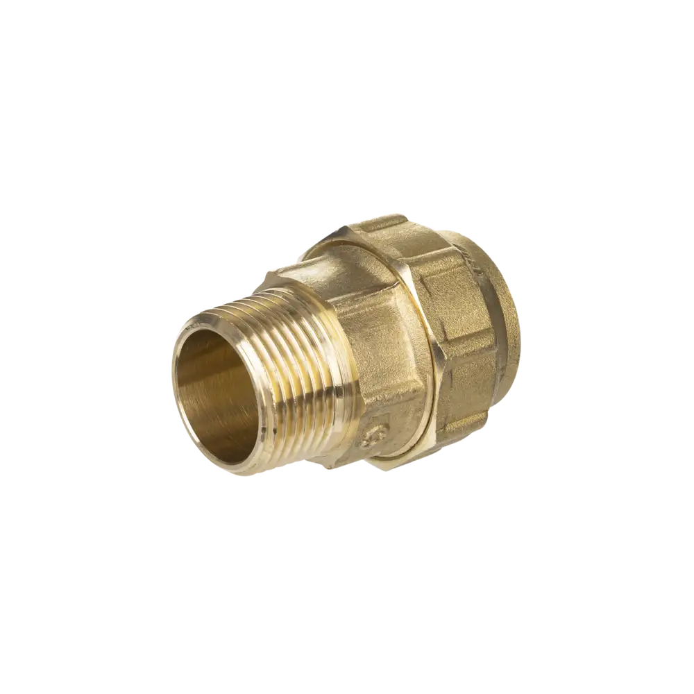 Brass coupling for PE-pipes - Type BA - with NBR-sealing