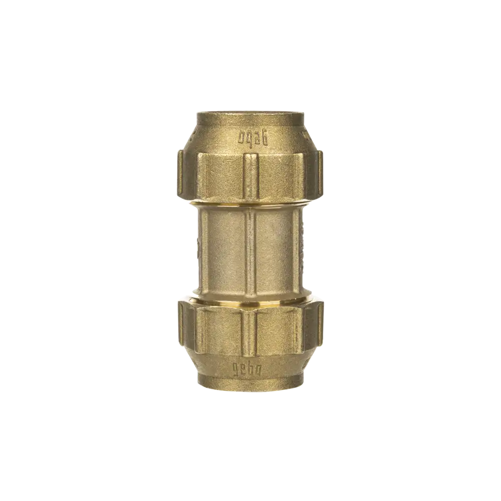 Brass coupling for PE-pipes - Type BO - with NBR-sealing