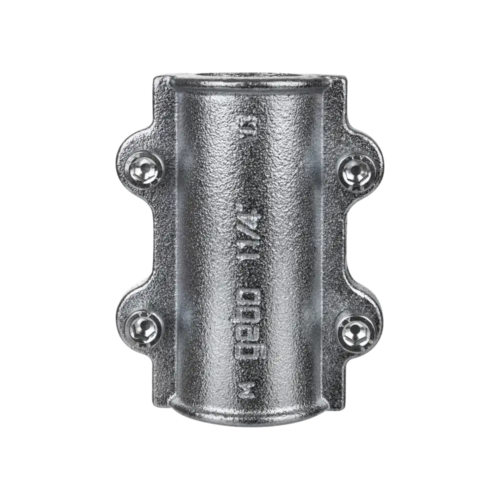 Temperguss Dichtschelle für Stahlrohr - Typ DS - mit EPDM-Dichtung