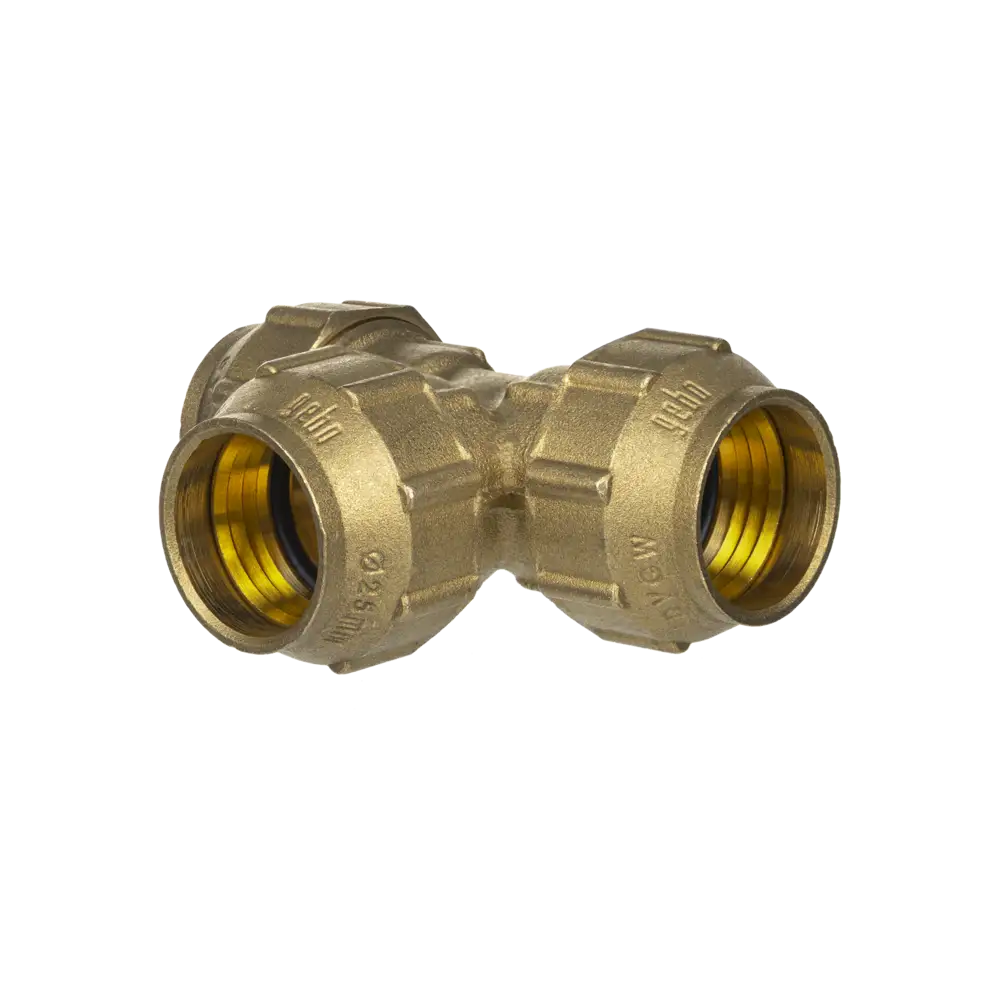Brass coupling for PE-pipes - Type BTO - with NBR-sealing