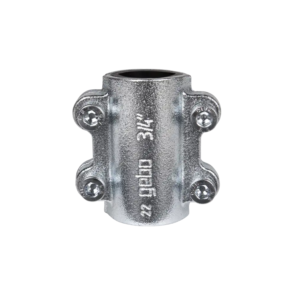 Temperguss Dichtschelle für Stahlrohr - Typ DS - mit EPDM-Dichtung