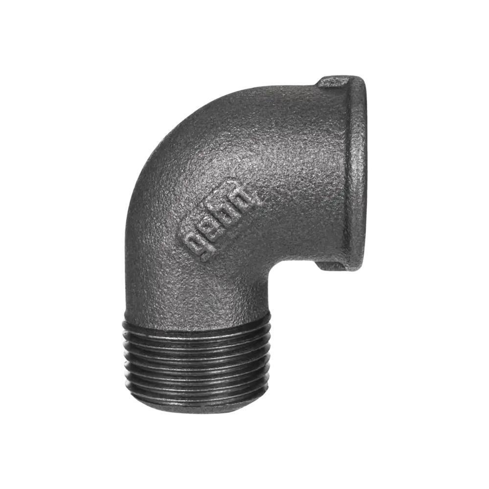 Threaded Flag Threaded Fitting black - Type 92