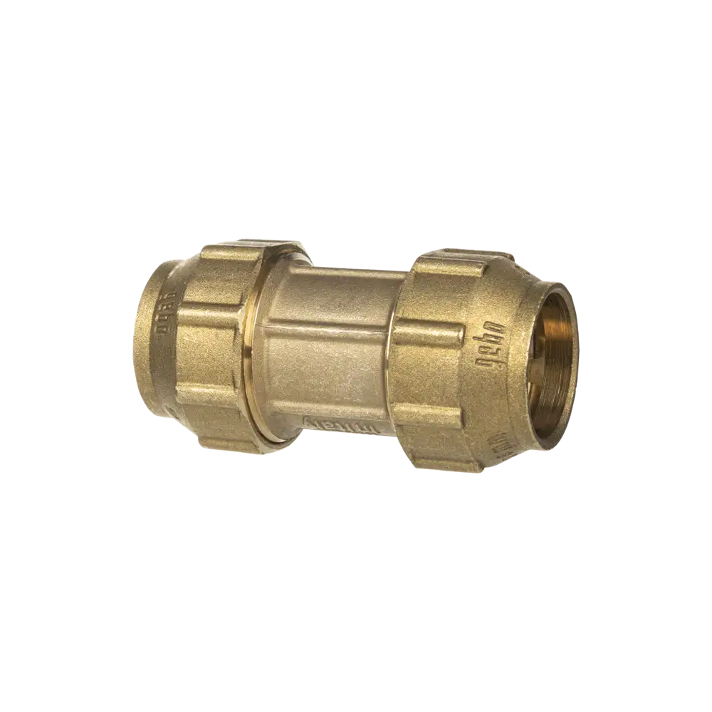 Brass coupling for PE-pipes - Type BO - with EPDM-sealing