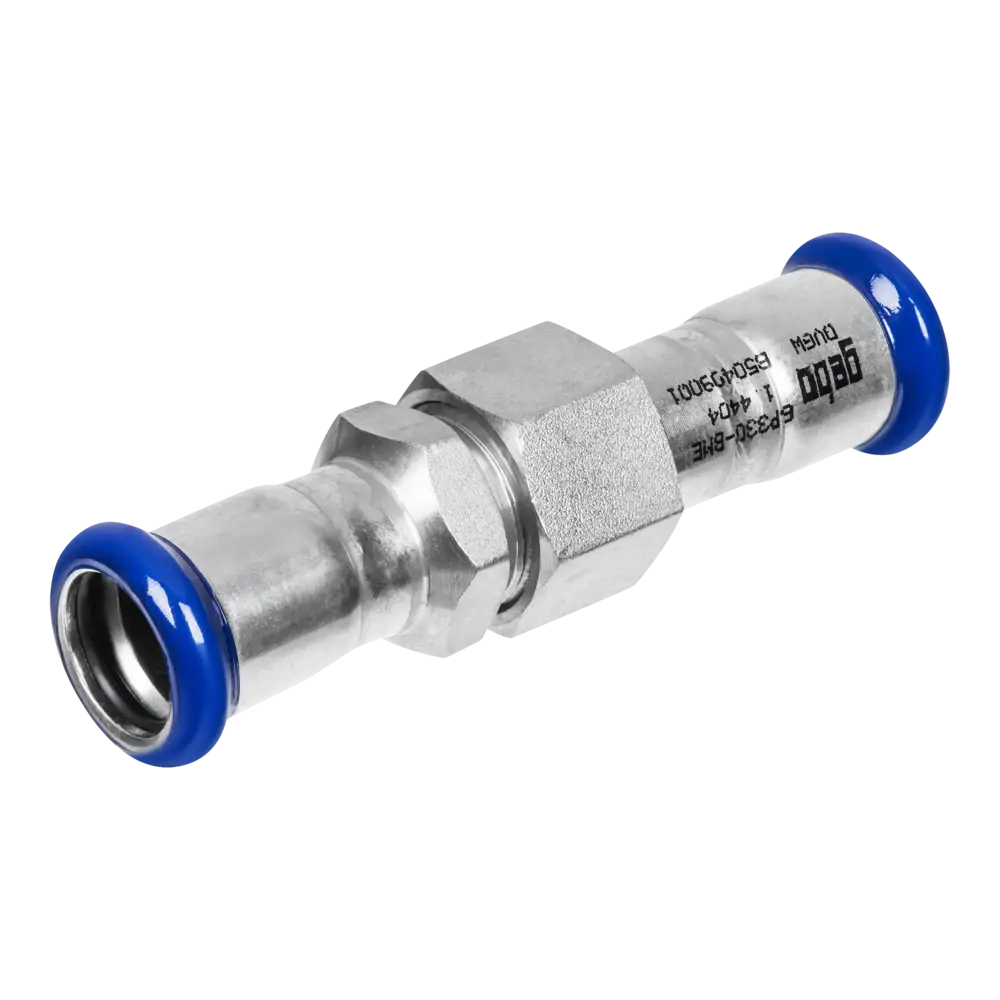 Edelstahl Pressfitting mit M-Kontur
