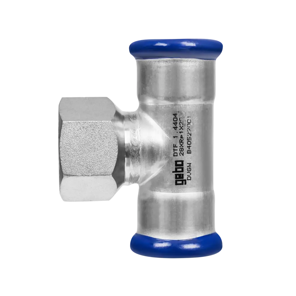 Edelstahl Pressfitting mit M-Kontur
