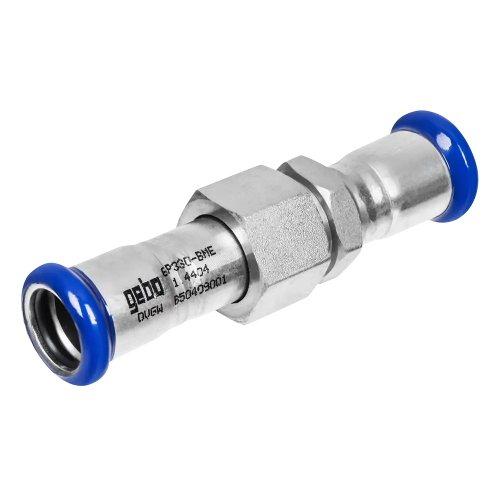 Edelstahl Pressfitting mit M-Kontur