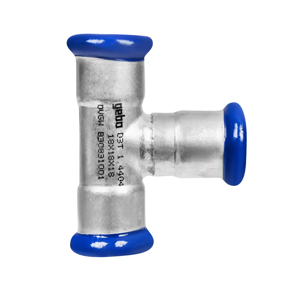 Edelstahl Pressfitting mit M-Kontur