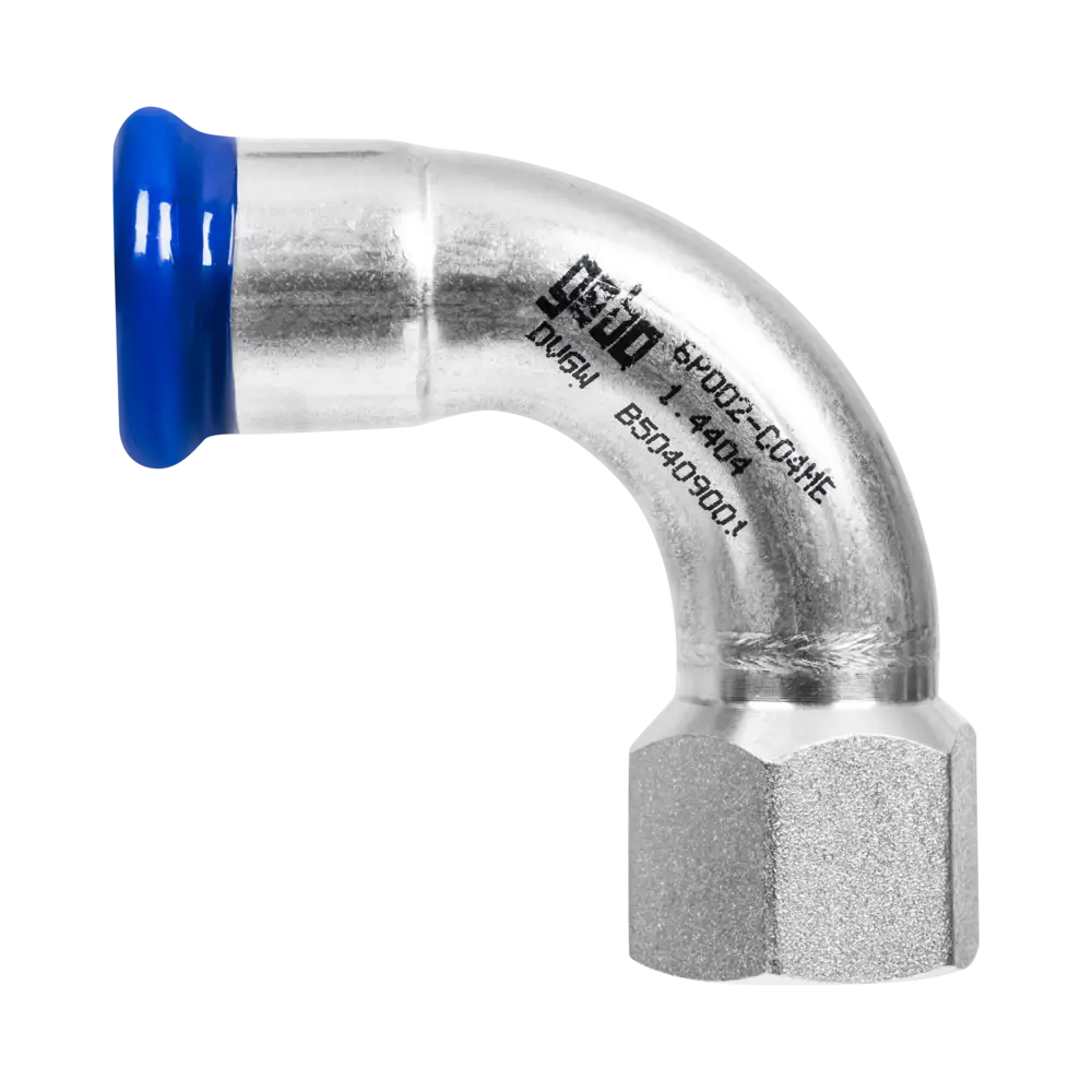 Edelstahl Pressfitting mit M-Kontur