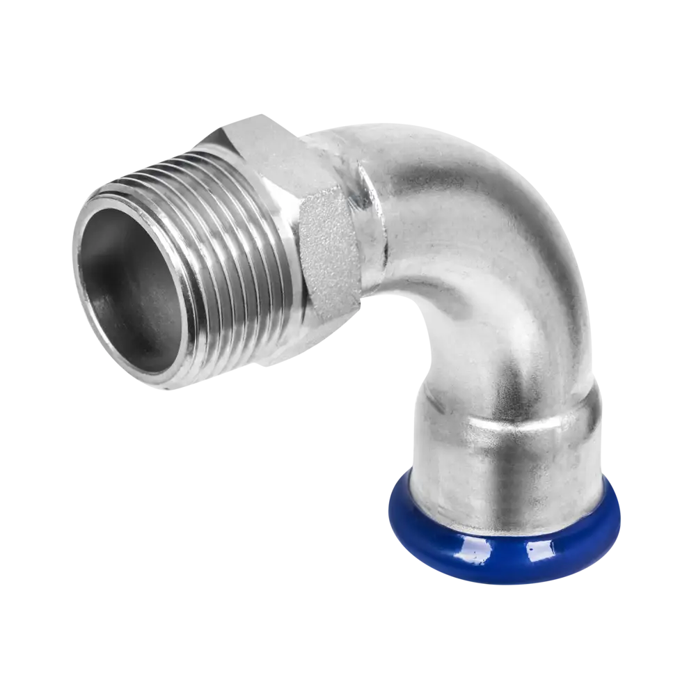 Edelstahl Pressfitting mit M-Kontur