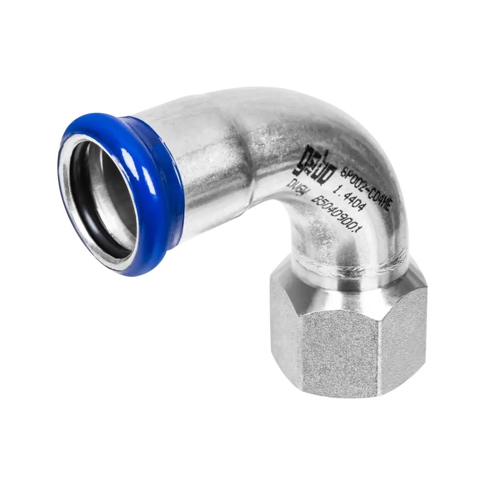 Edelstahl Pressfitting mit M-Kontur