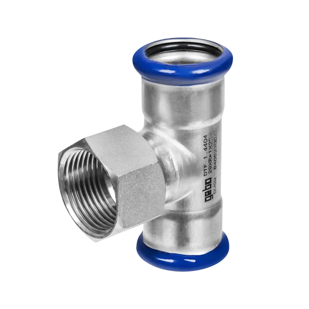 Edelstahl Pressfitting mit M-Kontur