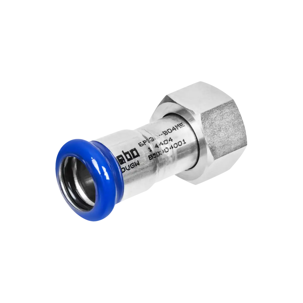 Edelstahl Pressfitting mit M-Kontur