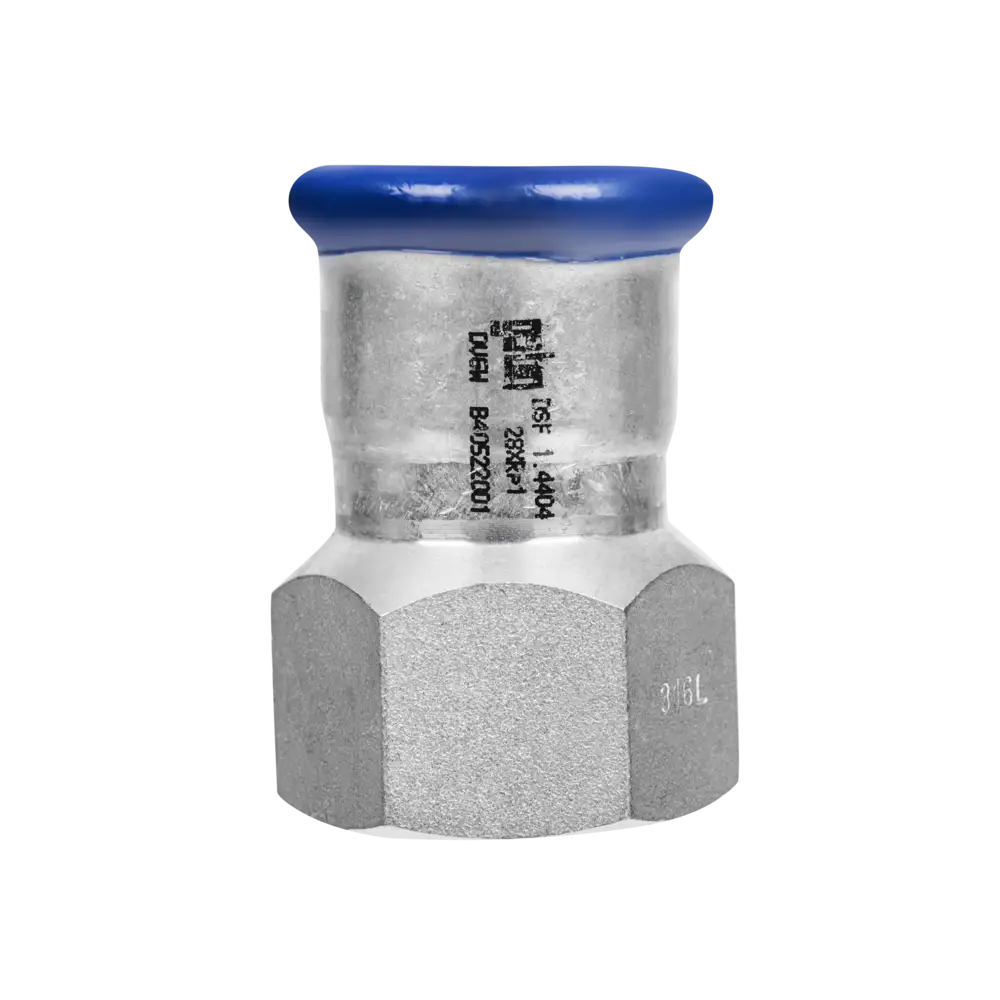 Edelstahl Pressfitting mit M-Kontur