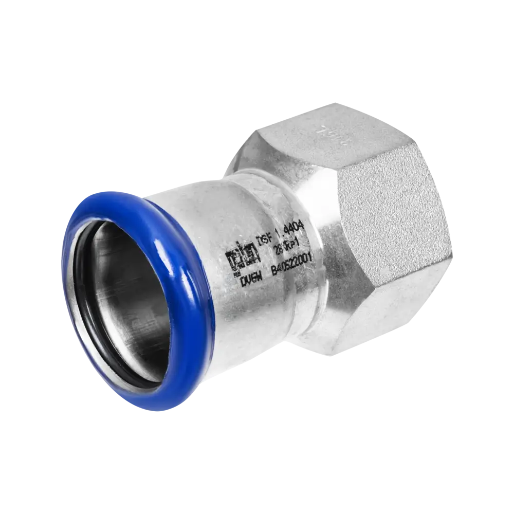 Edelstahl Pressfitting mit M-Kontur