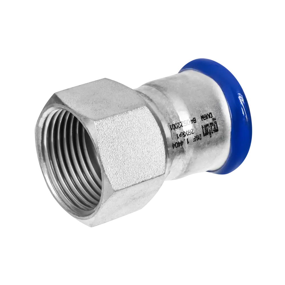 Edelstahl Pressfitting mit M-Kontur