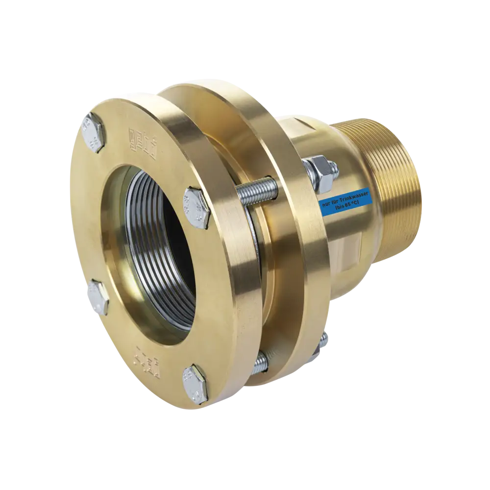 Messing Klemmflanschverbinder für Stahlrohr - Typ MAF - mit EPDM-Dichtung