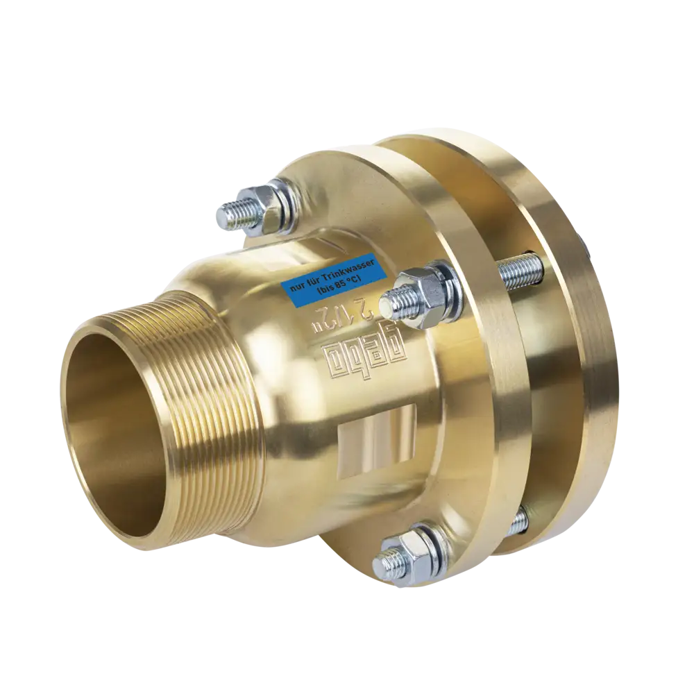 Messing Klemmflanschverbinder für Stahlrohr - Typ MAF - mit EPDM-Dichtung