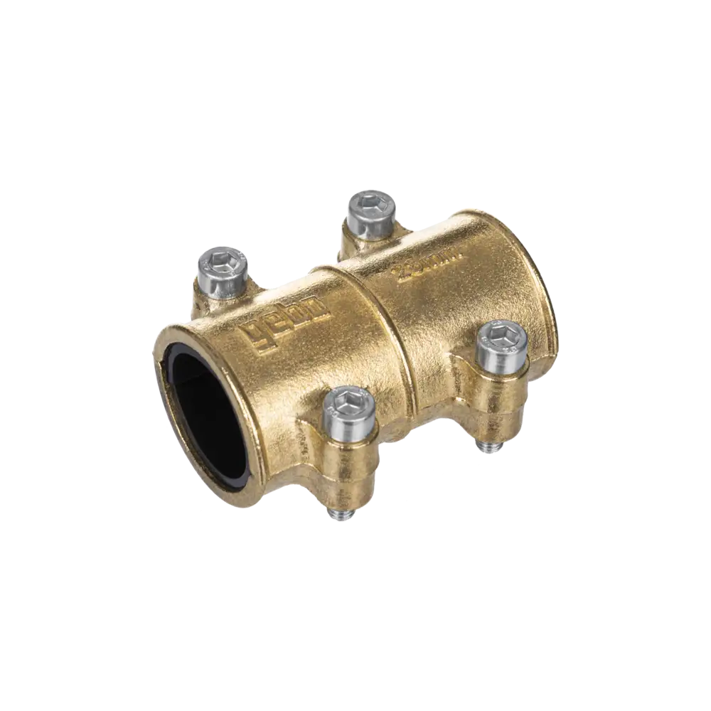 Messingdichtschelle für Kupferrohr - Typ MD - mit EPDM-Dichtung