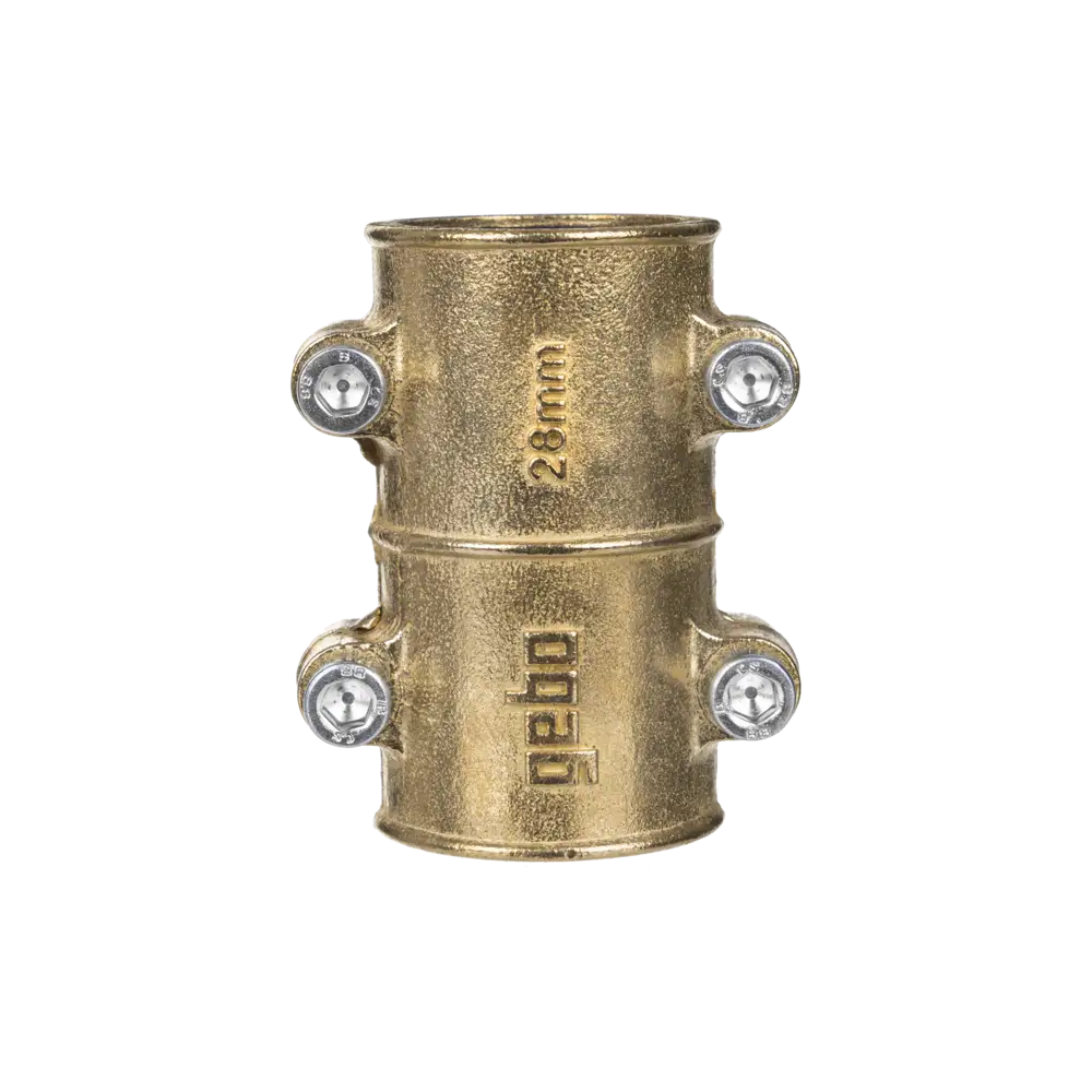 brass sealing clamp for copper pipes - type MD - with EPDM-seal