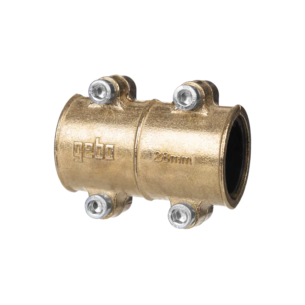 Messingdichtschelle für Kupferrohr - Typ MD - mit EPDM-Dichtung