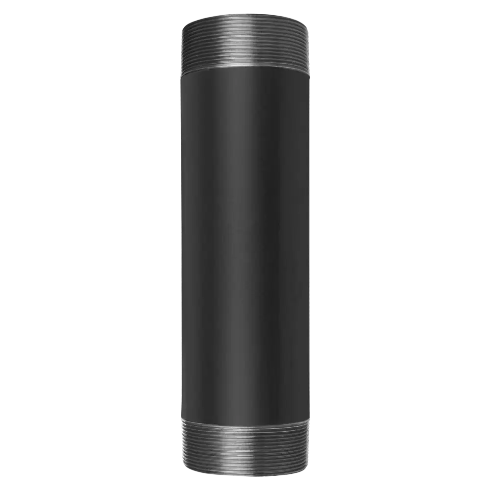 Rohrdoppelnippel - schwarz - für 1 1/2"